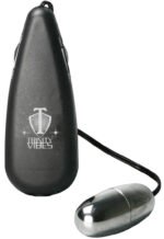 Silver Vibrating Egg Clitoral Vibrator – Black, Waterproof, Wired Remote - Image 2