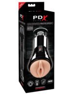 PDX Elite Cock Compressor Vibrating Stroker – Beige - Image 2