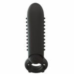 Rechargeable O Yeah Silicone Vibrating Cock Ring – Black - Image 4
