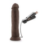 Dr. Skin - Dr. Throb - 9.5 Inch Vibrating Realistic Cock With Suction Cup - Chocolate - Image 4