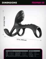 Fantasy C-Ringz Ultimate Couples Cage Max Rechargeable Vibrating Cock Ring – Black - Image 3