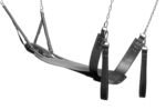 Extreme Sling Leather Bondage Suspension Sling – Black - Image 2