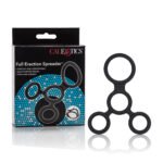 Full Erection Spreader Four-Ring Cock Ring System – Black - Image 2