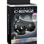 Fantasy C-Ringz Remote-Controlled Vibrating Cock Blocker - Black