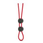 Stay Hard Silicone Double Loop Cock Ring – Red - Image 3
