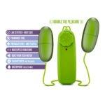 B Yours Double Pop Eggs Vibrating Eggs – Lime Green - Image 4