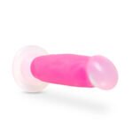 Neo Elite Glow in the Dark - Marquee - 8 Inch  Silicone Dual Density Dildo  - Neon Pink