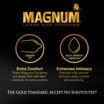 Trojan Magnum Large Size Gold Collection Condoms - 3 Pack - Image 2