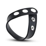 Performance Vs5 Silicone 3-Snap Cock Ring – Black - Image 3