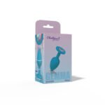 Gemma Clear Iridescent Gem Teal Silicone Plug - S - Image 4
