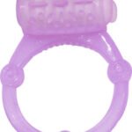 Humm Dinger Vibrating Penis Ring Clitoral Stiimulator - Purple