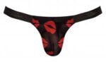 Kiss Me - Micro Thong v - Small/ Medium - Sheer Lips - Image 4