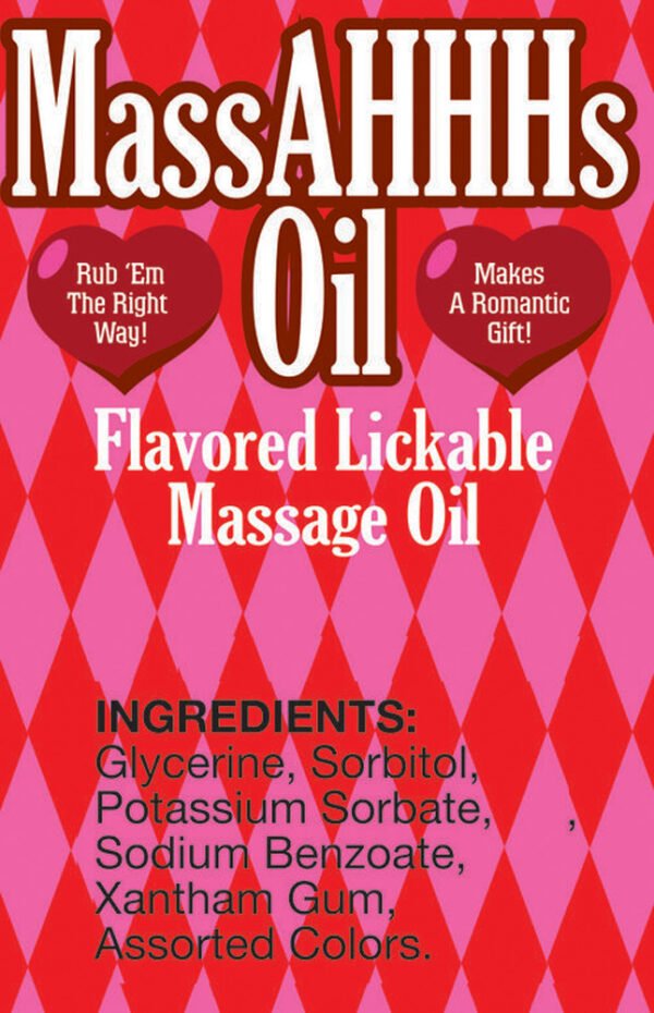 Massahhhs Lickable and Warming Massage Oil