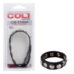 Colt 8 Snap Fastener Leather Strap - Black - Image 3