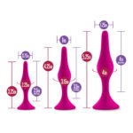 Luxe Beginner Plug Kit – 3-Piece Anal Plug Set, Platinum-Cured Silicone, Pink - Image 6