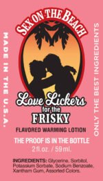 Love Lickers Massage Oil - Sex on the Beach - 1.76 Fl. Oz. - Image 2