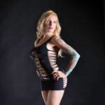 Spaghetti String Dress - One Size - Black