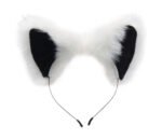 White Fox Tail Anal Plug and Ears Set – White - Image 3