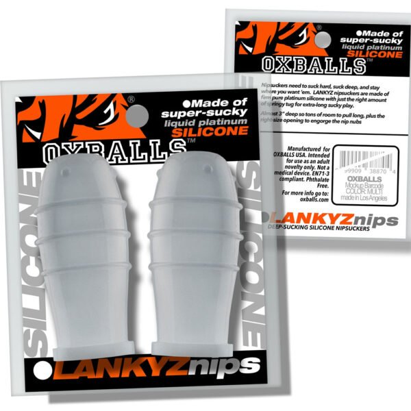 Lankyz Silicone Nipsuckers - Clear Silicone