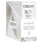Coochy Shave Cream - Au Natural - 15 ml Foils 24 Count Display