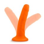 Neo - 5.5 Inch Dual Density Cock - Neon Orange - Image 6