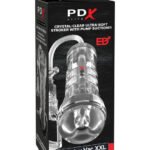 Pdx Elite Viewtube Vac XXL Pump See-Thru Ez-Grip Pump Stroker - Clear