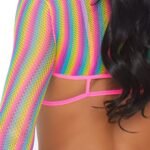 Rainbow Fishnet Top Set - One Size - Multi