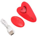 Love Connection Silicone Panty Vibe With Remote Control - Red
