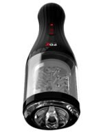 PDX Elite Talk Dirty Rotobator – Rechargeable Stroker with Rotation and Audio – Clear - Image 3