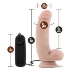 Coverboy The Quarterback Vibrating Dildo with Suction Cup – Vanilla - Image 4