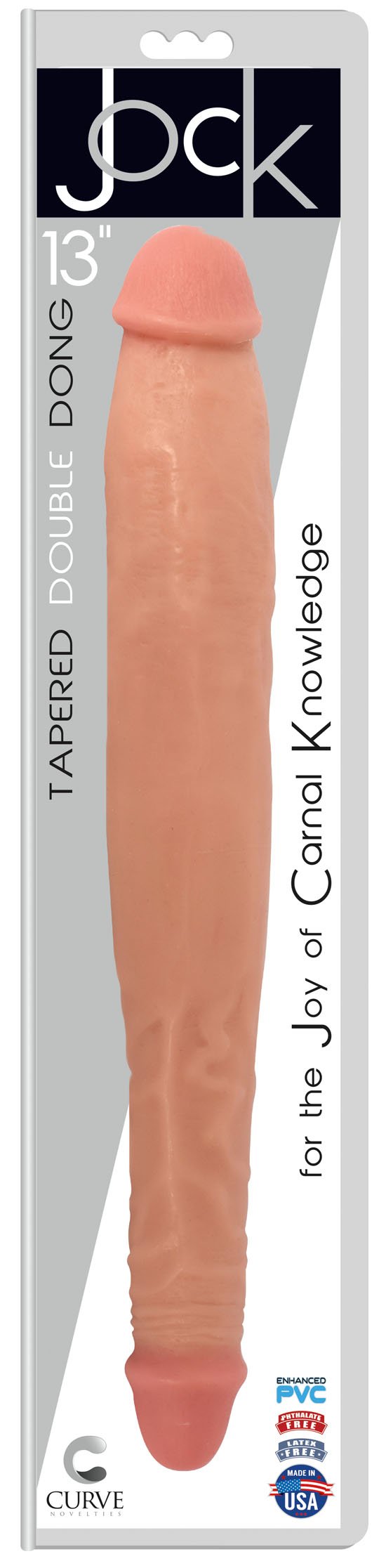 Jock 13 Inch Tapered Double Dong - Vanilla