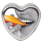 Edible Heart Candle - Mango - 4 Oz.