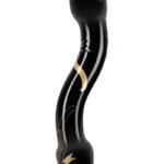 Secret Kisses - 7.5 Inch Handblown Double Ended Dildo - Black
