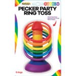 Rainbow Pecker Party Ring Toss Game – Multicolor - Image 2