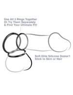 Fantasy C-Ringz Silicone Ring Stamina Set – Black - Image 2