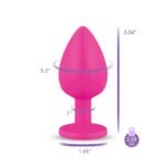 Gemma Purple Gem Pink Silicone Plug - Large - Image 12