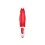 Satisfyer Vibe Power Flower Rechargeable Silicone Vibrator – Red - Image 3
