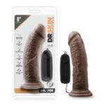 Dr. Skin Dr. Joe 8 Inch Vibrating Cock Ring with Suction Cup – Chocolate - Image 2