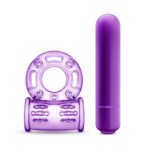 Play With Me - Couples Play - Vibrating Cock Ring - Purple - Image 3