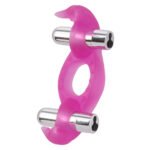 Silicone Triple Orgasm Erection Enhancer Pink Rechargeable - Image 2