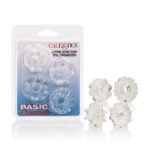 Basic Essentials 4 Pack Clear Stretchy Cock Rings - Image 5