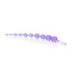 X-10 Beads Anal Plug – Purple, Phthalate-Free PVC - Image 3
