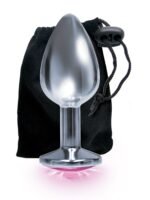 The 9's The Silver Starter Bejeweled Stainless Steel Anal Plug – Pink - Image 4
