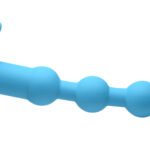 Bang - Vibrating Silicone Anal Beads and Remote  Control - Blue