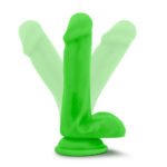 Neo 6 Inch Dual Density Cock with Balls – Neon Green - Image 3