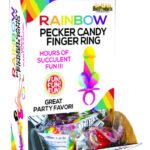 Rainbow Cock Ring Pop - 12 Piece Display