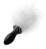 Bunny Tail Anal Plug – White, Phthalate-Free Silicone