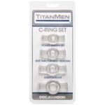 TitanMen Tools Cock Ring Set – Clear, 4-Piece, Phthalate-Free - Image 2