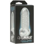 Optimale Extender With Ball Strap Thick Penis Sleeve – Frosted Clear - Image 3