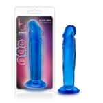B Yours - Sweet n' Small 6 Inch Dildo With Suction Cup - Blue - Image 2